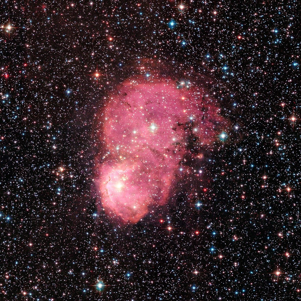 Festive Nebulas Light Up Milky Way Galaxy Satellite