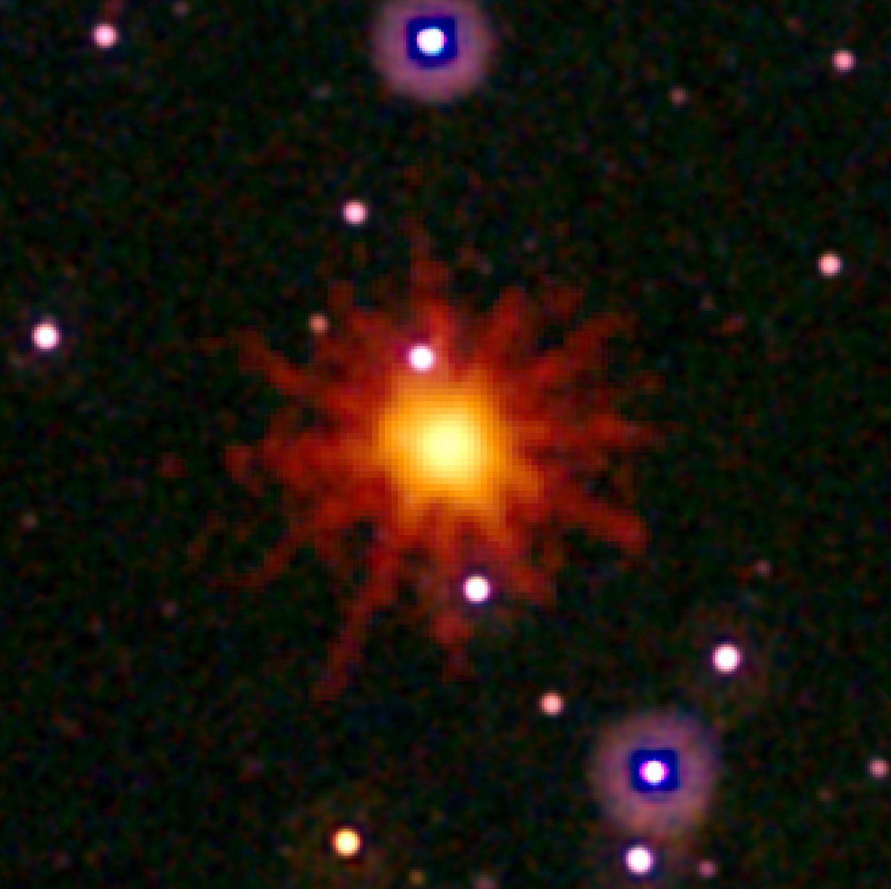 Multiple NASA telescopes capturing a rare cosmic explosion in deep space.