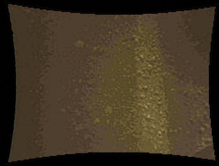 NASA Curiosity rover captures a color image of Mars' surface shortly after its successful landing.