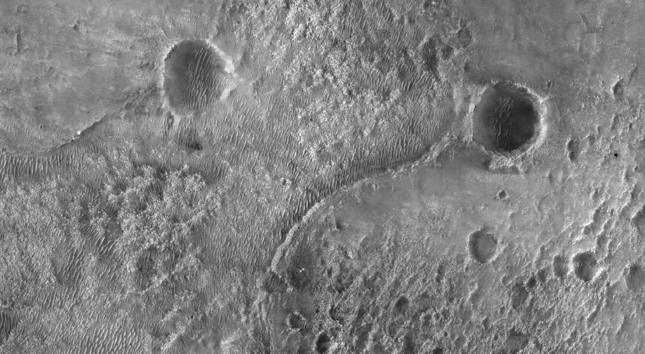 Perseverance and Mars 2020 Spacecraft Components on the Surface
