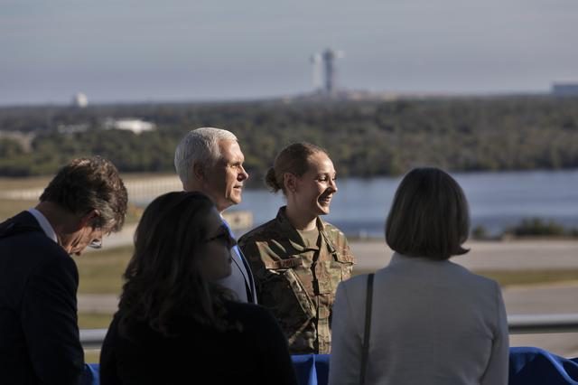 Vice President Mike Pence touring Kennedy Space Center facilities