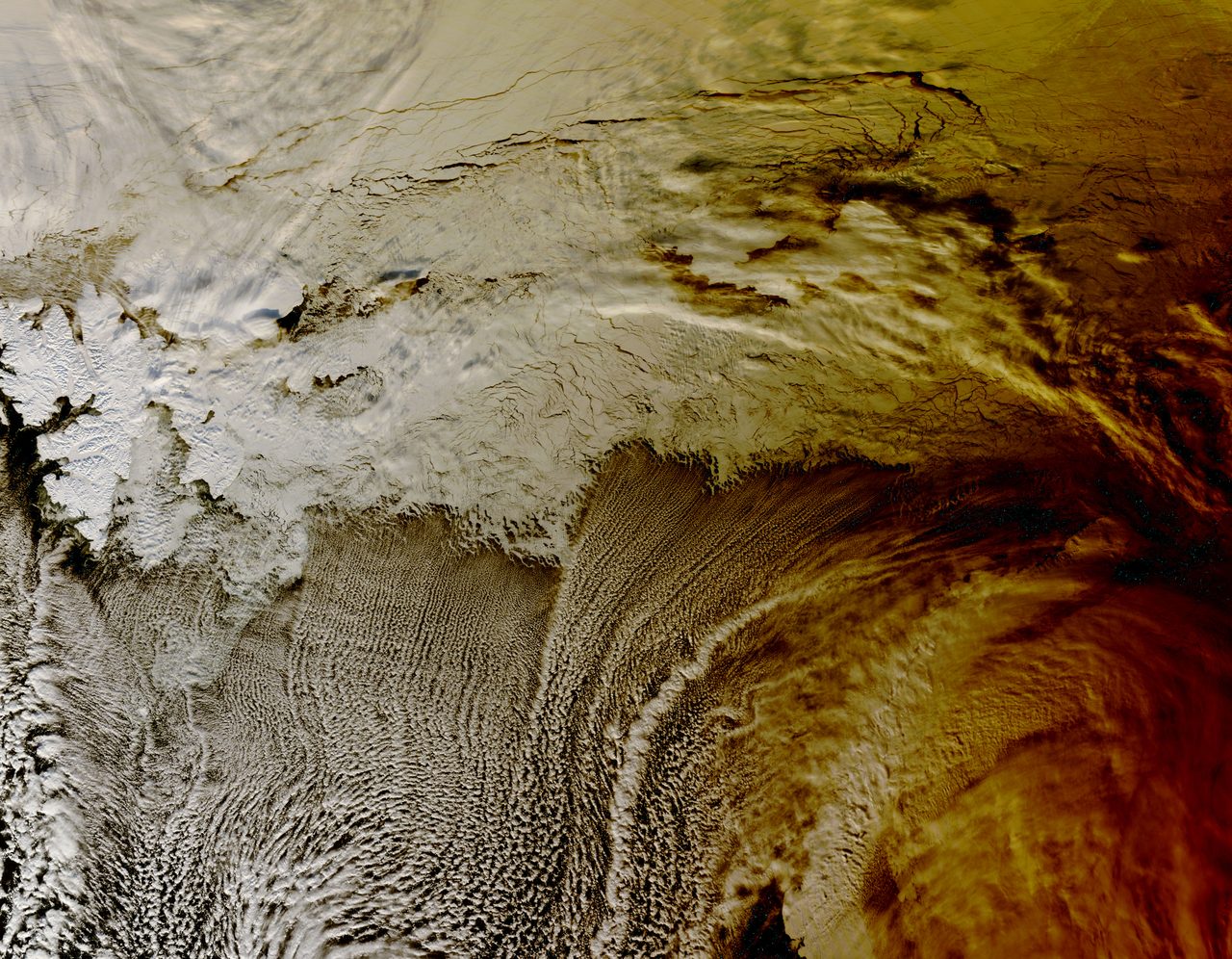 NASA's Terra Satellite Sees Shadows of Solar Eclipse