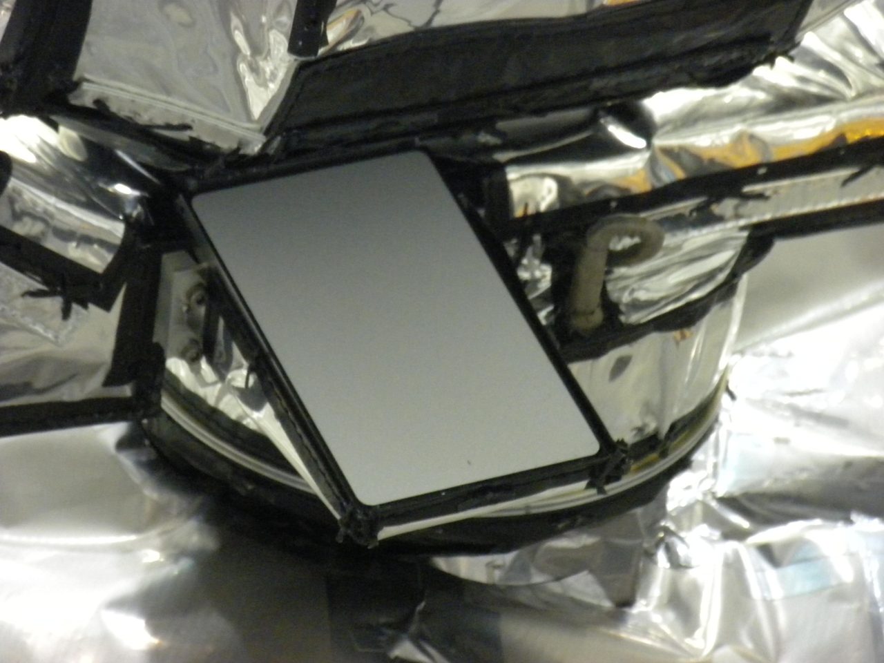 Detailed view of the Diviner solar calibration target, part of NASA's Lunar Reconnaissance Orbiter mission.