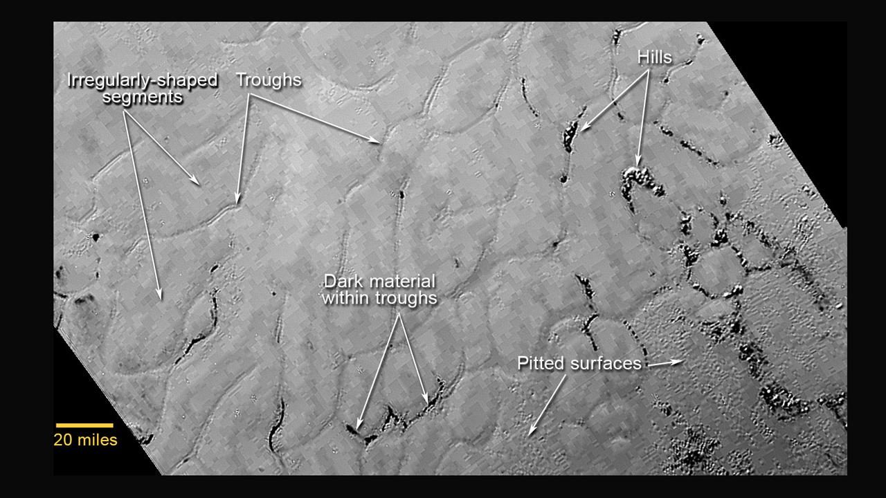 Portion of Pluto Sputnik Planum Sputnik Plain