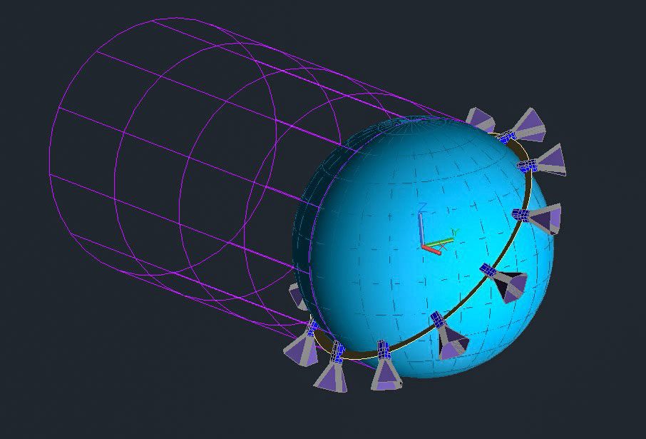 Close-up view of a CryoCube satellite designed for cryogenic experiments in space.