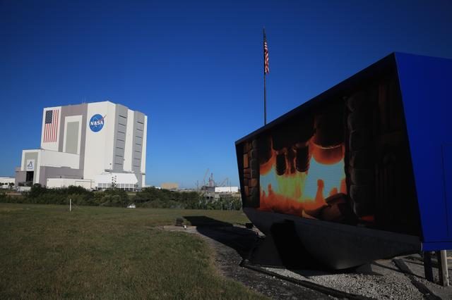 NASA Fireplace at Countdown Clock