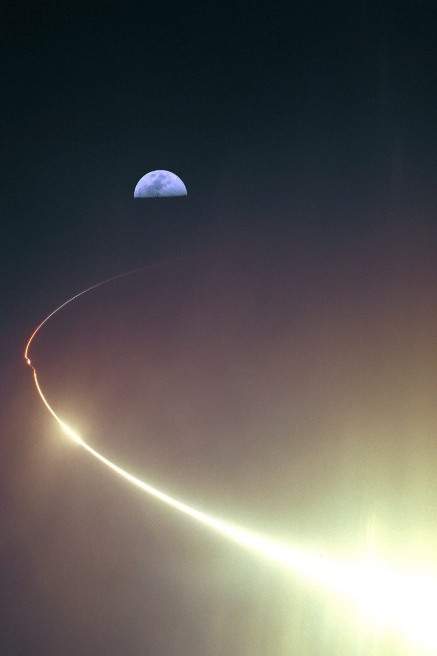 NASA's Lunar Prospector spacecraft launches from Cape Canaveral, marking the first use of Lockheed Martin's Athena II rocket and Launch Complex 46.