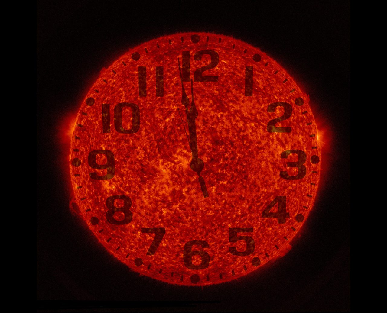 NASA control room displays master clock with added leap second for precise timekeeping.