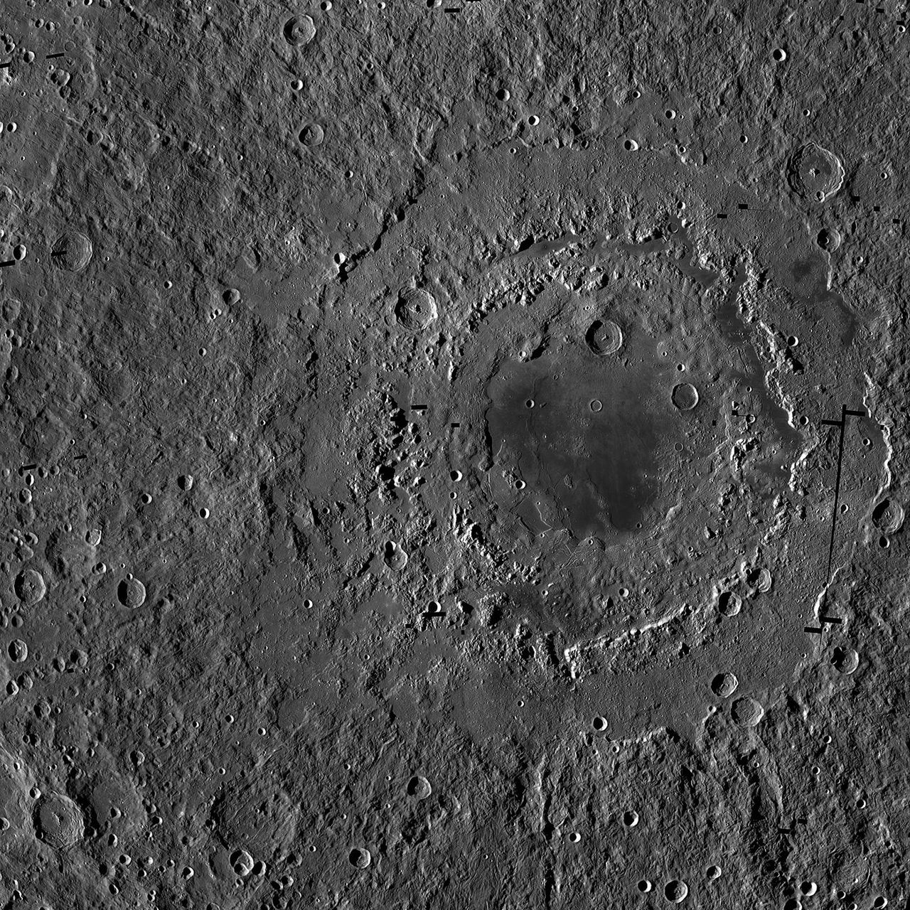 Orientale basin (LRO Wide Angle Camera)