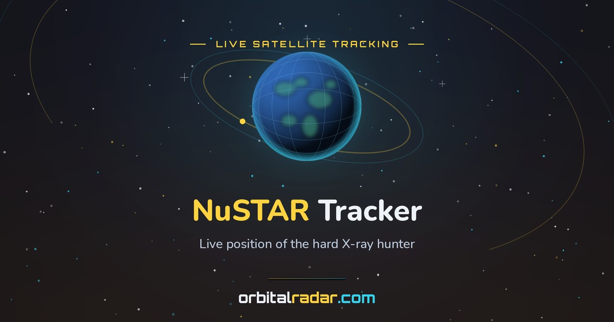 NuSTAR Live Tracker, Where Is It Now | Orbital Radar