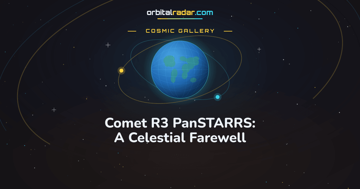 Cosmic Gallery card: Comet R3 PanSTARRS: A Celestial Farewell