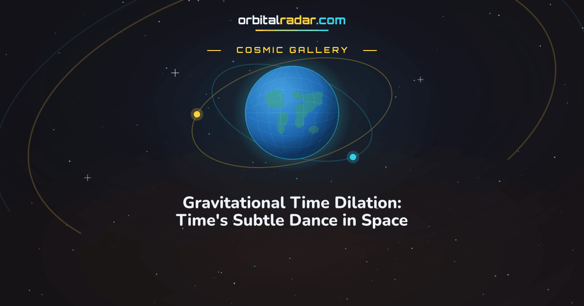 Cosmic Gallery card: Gravitational Time Dilation: Time's Subtle Dance in Space