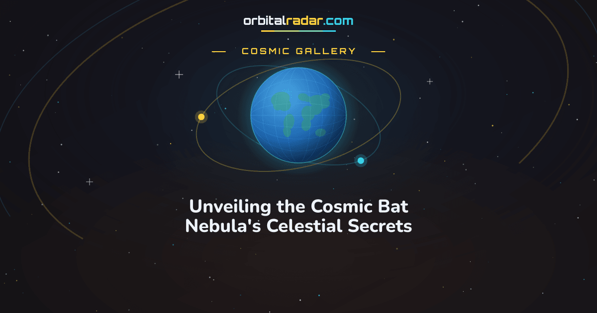Cosmic Gallery card: Unveiling the Cosmic Bat Nebula's Celestial Secrets