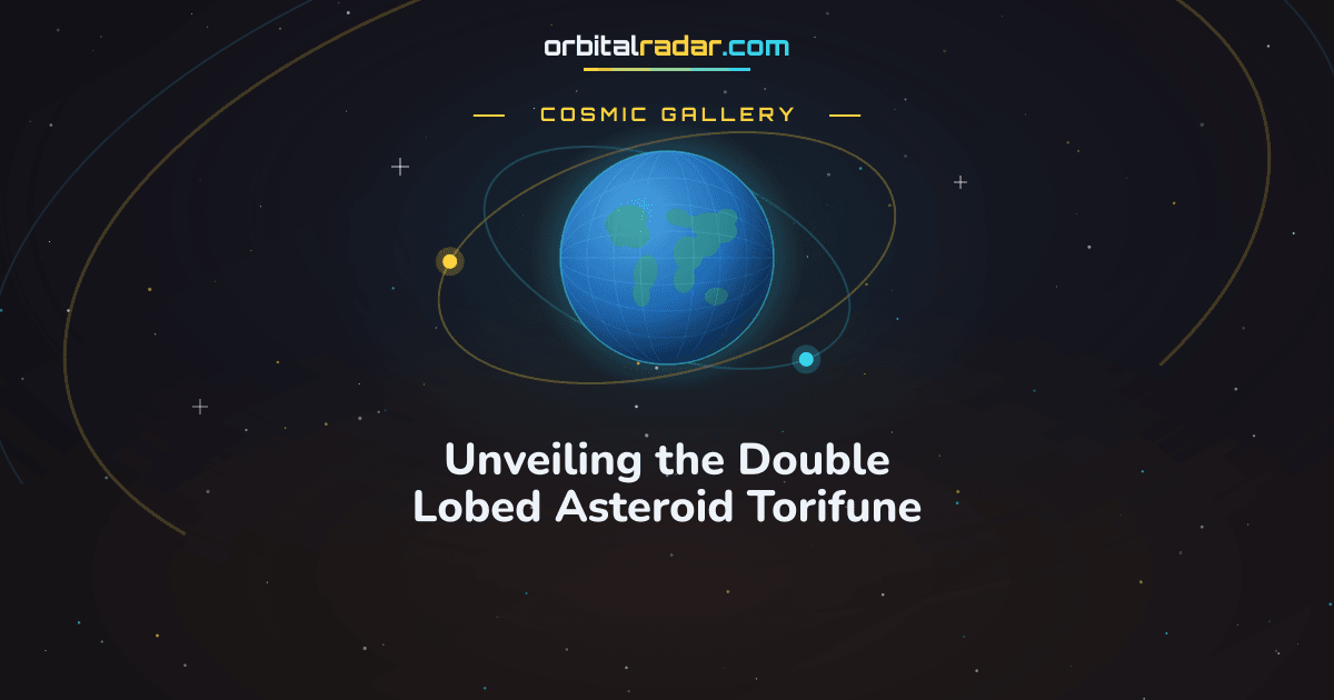 Cosmic Gallery card: Unveiling the Double Lobed Asteroid Torifune