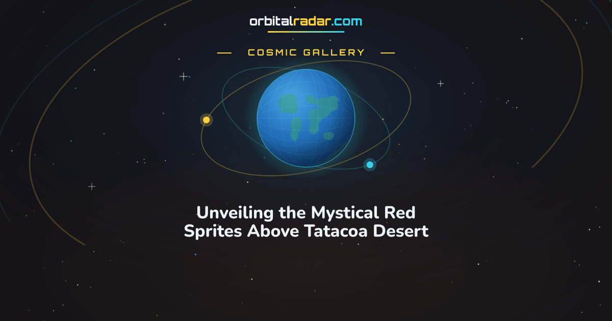 Cosmic Gallery card: Unveiling the Mystical Red Sprites Above Tatacoa Desert