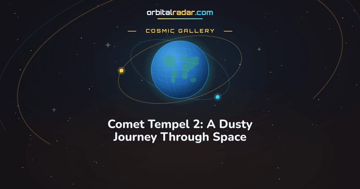 Cosmic Gallery card: Comet Tempel 2: A Dusty Journey Through Space
