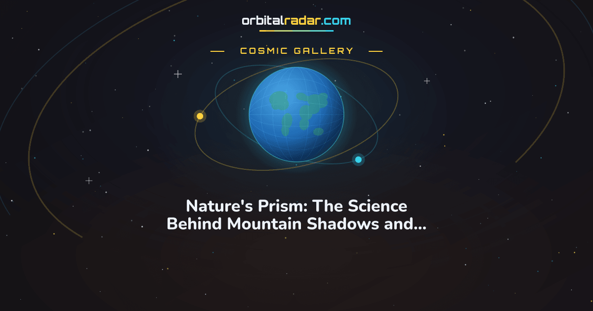 Cosmic Gallery card: Nature's Prism: The Science Behind Mountain Shadows and Rainbows