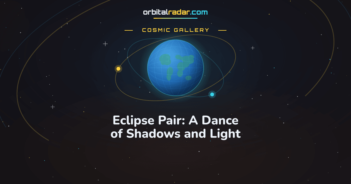 Cosmic Gallery card: Eclipse Pair: A Dance of Shadows and Light
