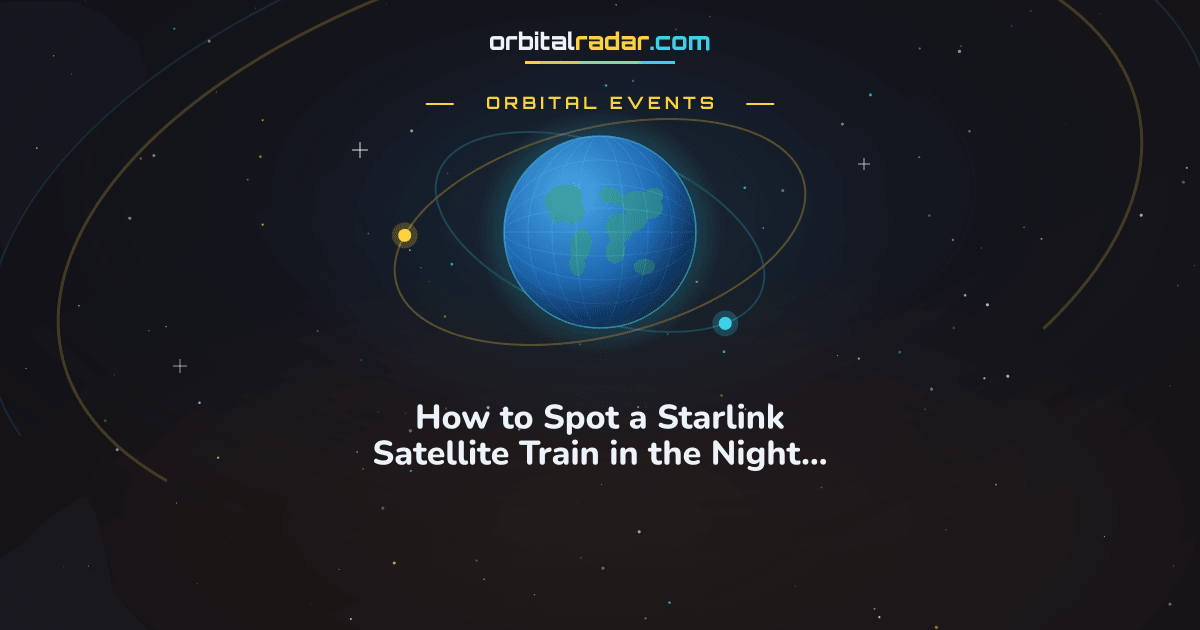 Orbital Radar card: How to Spot a Starlink Satellite Train in the Night Sky