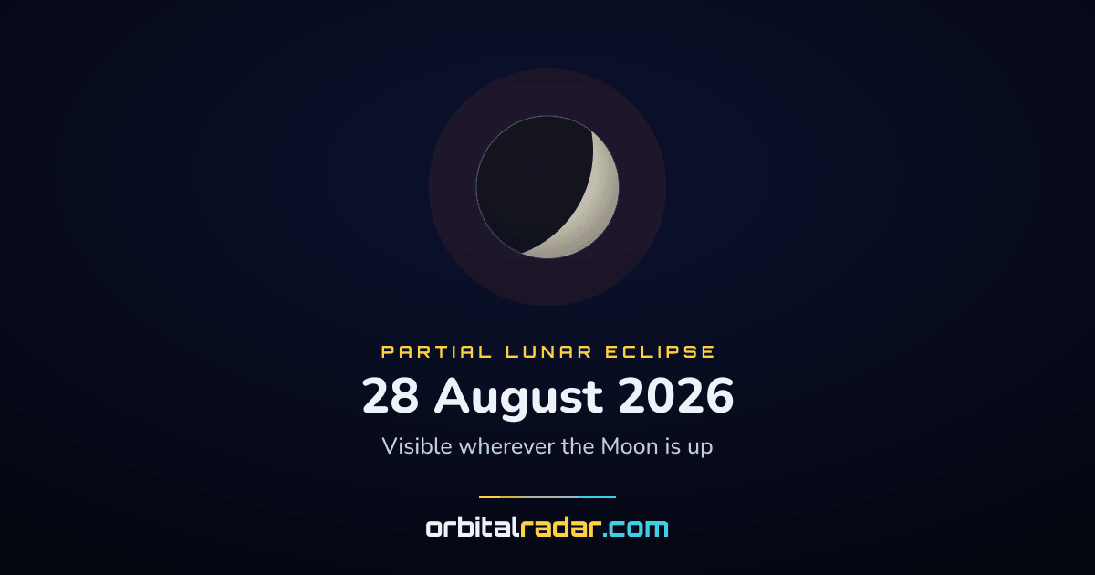 Lunar eclipse in Atlanta: partial at 00:12 GMT-4 | Orbital Radar