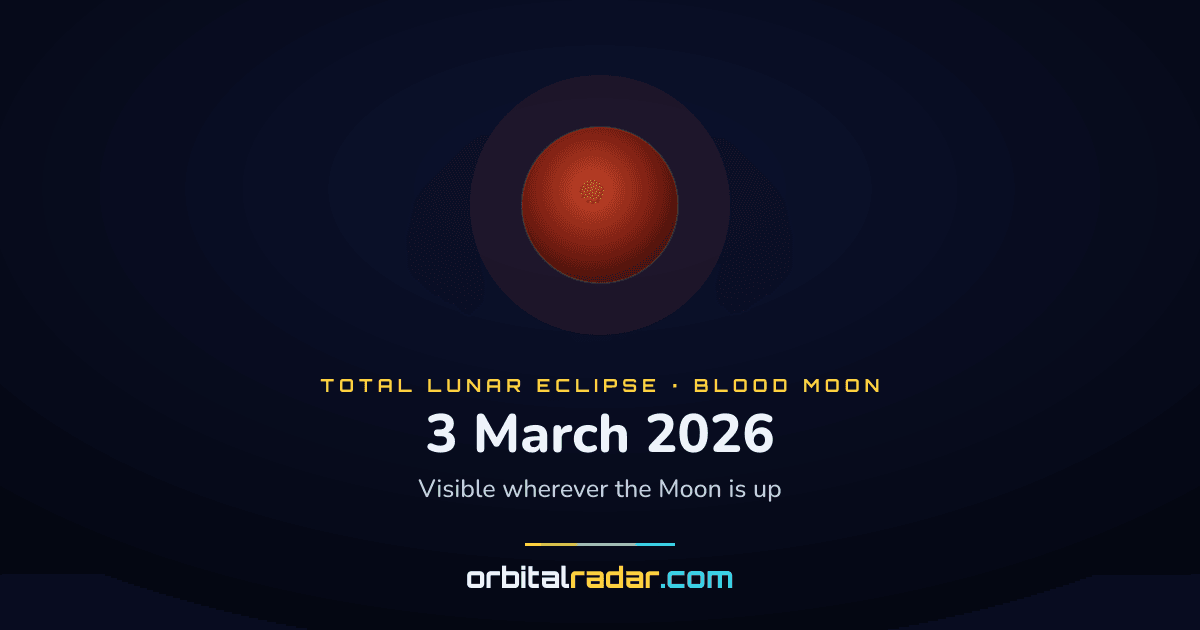 Lunar eclipse in Phoenix: totality at 04:33 GMT-7 (3 Mar 2026