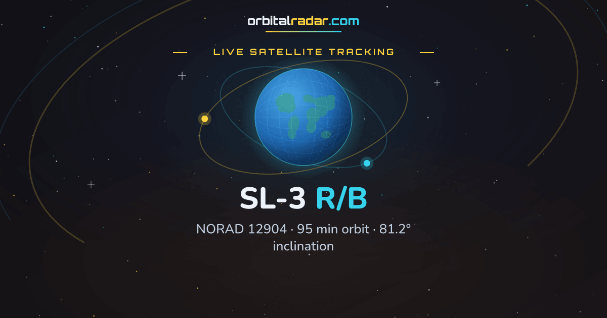 SL-3 R/B — Rocket Body 12904 | Orbit & Tracking | Orbital Radar