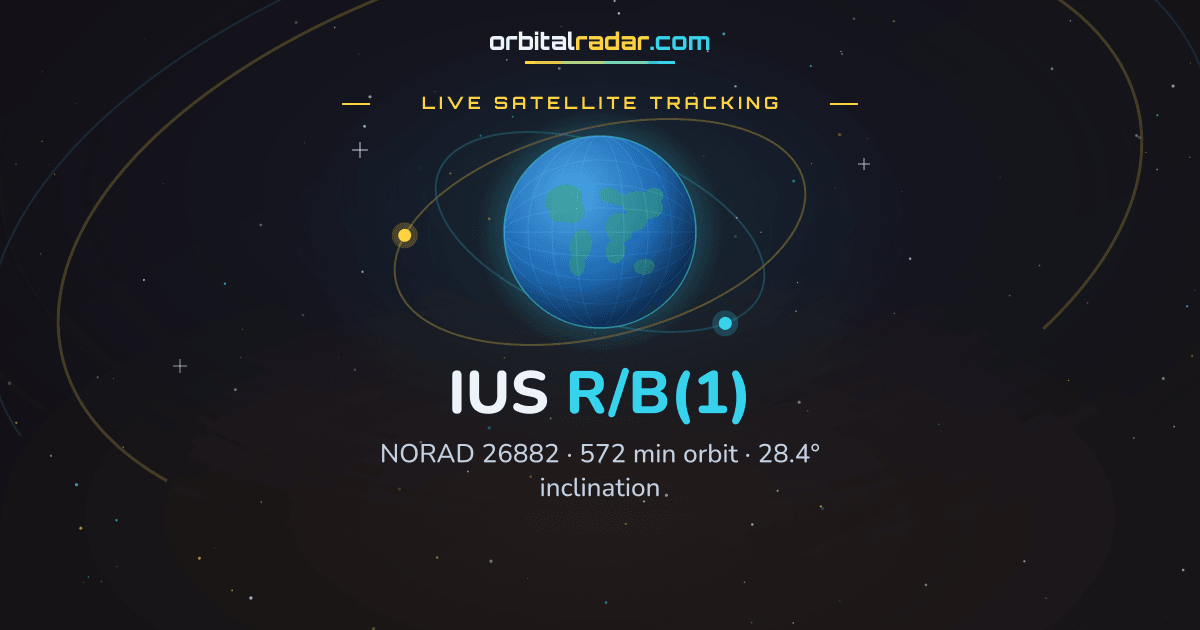 IUS R/B(1) — Rocket Body 26882 | Orbit & Tracking | Orbital Radar