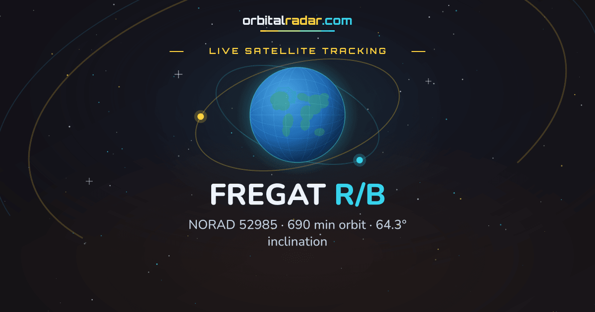 Earth Rotation Parameters FREGAT R/B — Rocket Body 52985 | Orbit & Tracking | Orbital Radar