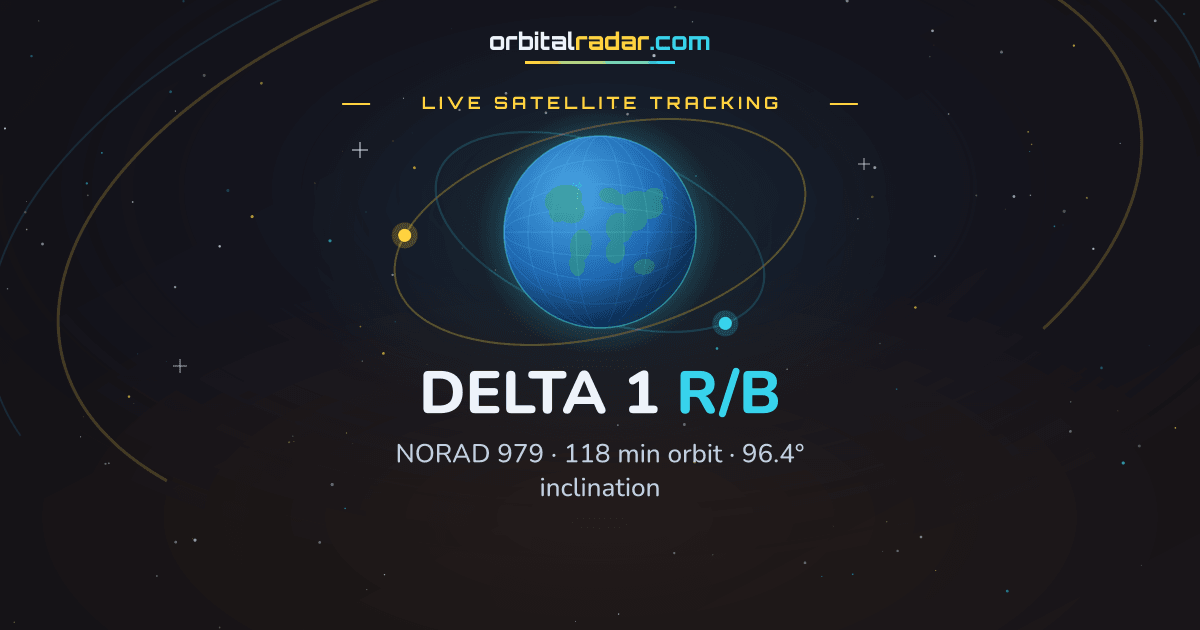 DELTA 1 R/B — Rocket Body 979 | Orbit & Tracking | Orbital Radar