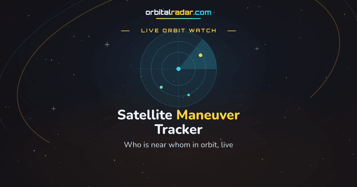 Satellite Maneuver Tracker: Live RPO & Proximity Alerts