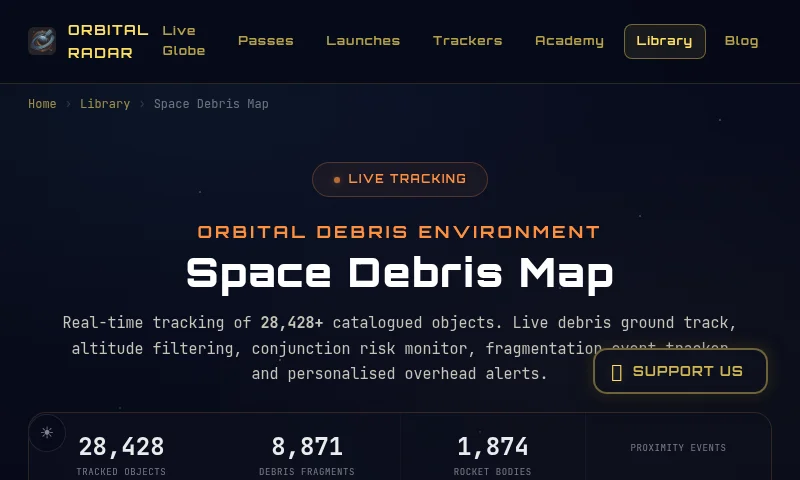 Space Debris Map preview